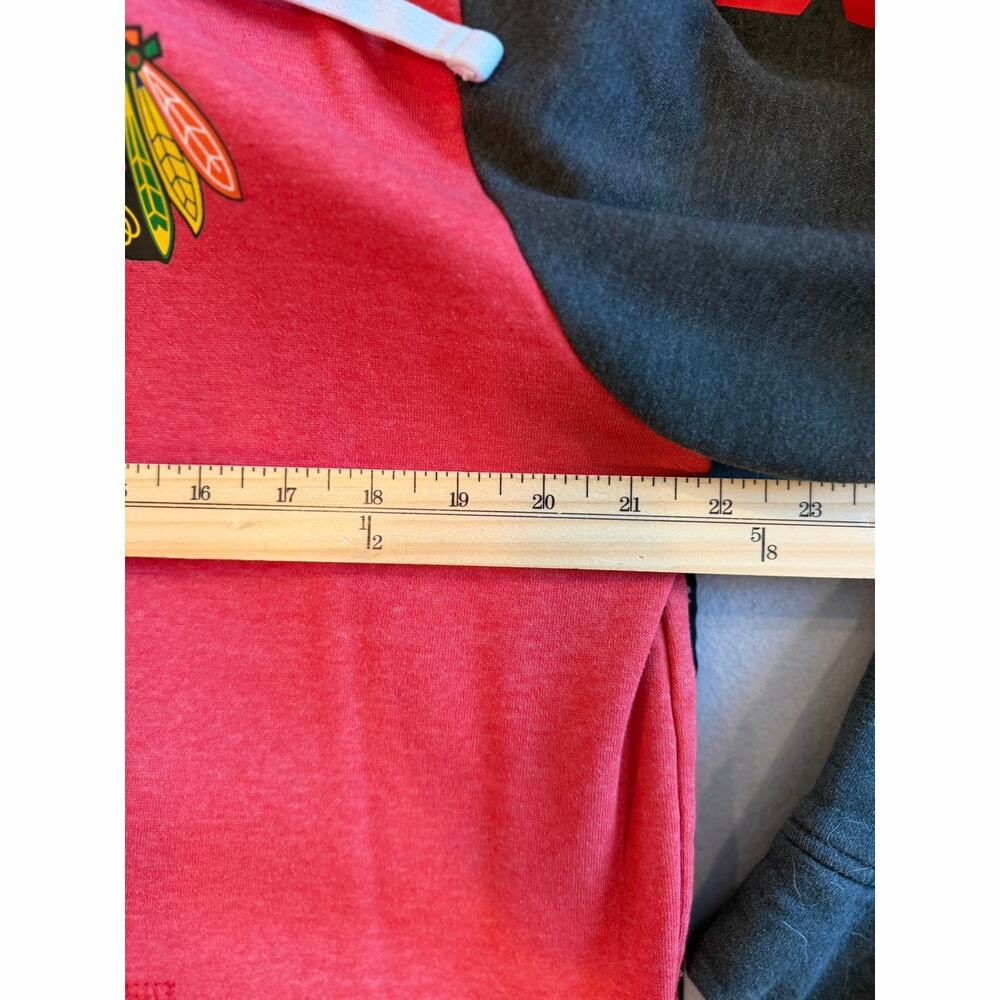 Chicago Blackhawks Fanatics NHL Full Zip Hoodie Red Black Men’s L - Picture 6 of 7